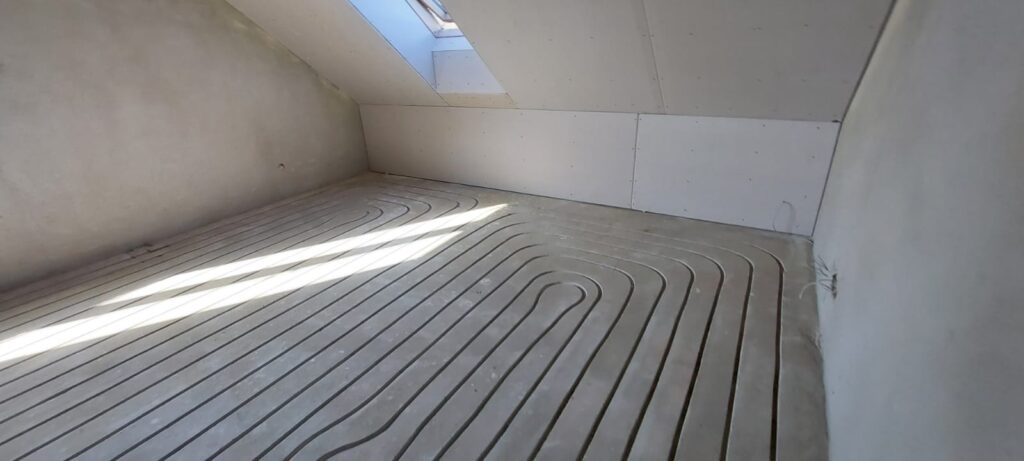 Realizacje frezowanie Frezowanie pod ogrzewanie podłogowe w istniejącej posadzce – Łódź