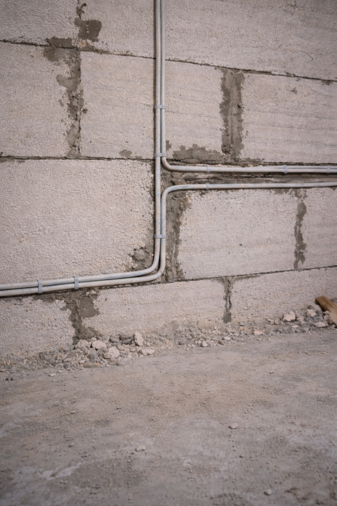 Realizacje instalacje elektryczne Instalacja elektryczna w domu jednorodzinnym – bruzdowanie
Trasy kablowe instalacji elektrycznej w mieszkaniu
Bruzdy pod instalację elektryczną w ścianach
Montaż koryt kablowych instalacji elektrycznej
Montaż rozdzielnicy elektrycznej w domu
Rozdzielnica elektryczna – opis obwodów
Pomiary instalacji elektrycznej do odbioru
Odbiór instalacji elektrycznej w budynku mieszkalnym